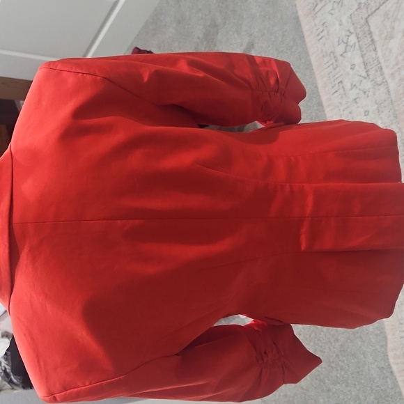 Bebe Coral Ruched 3/4 Sleeve Blazer – Chic Statement Jacket size 6 - Picture 8 of 8